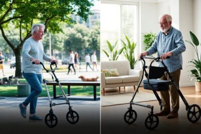 andador o rollator diferencias practicas en la calle y en casa Adaptados ortopedias y movilidad
