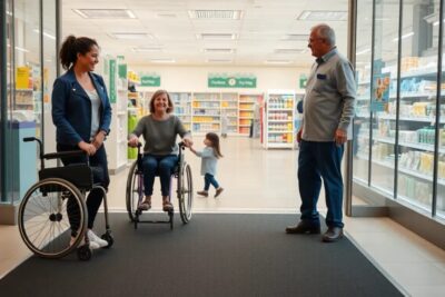 accesibilidad en comercios minimos que piden los usuarios Adaptados ortopedias y movilidad